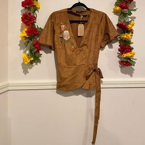 Blu Pepper Wrap Shirt